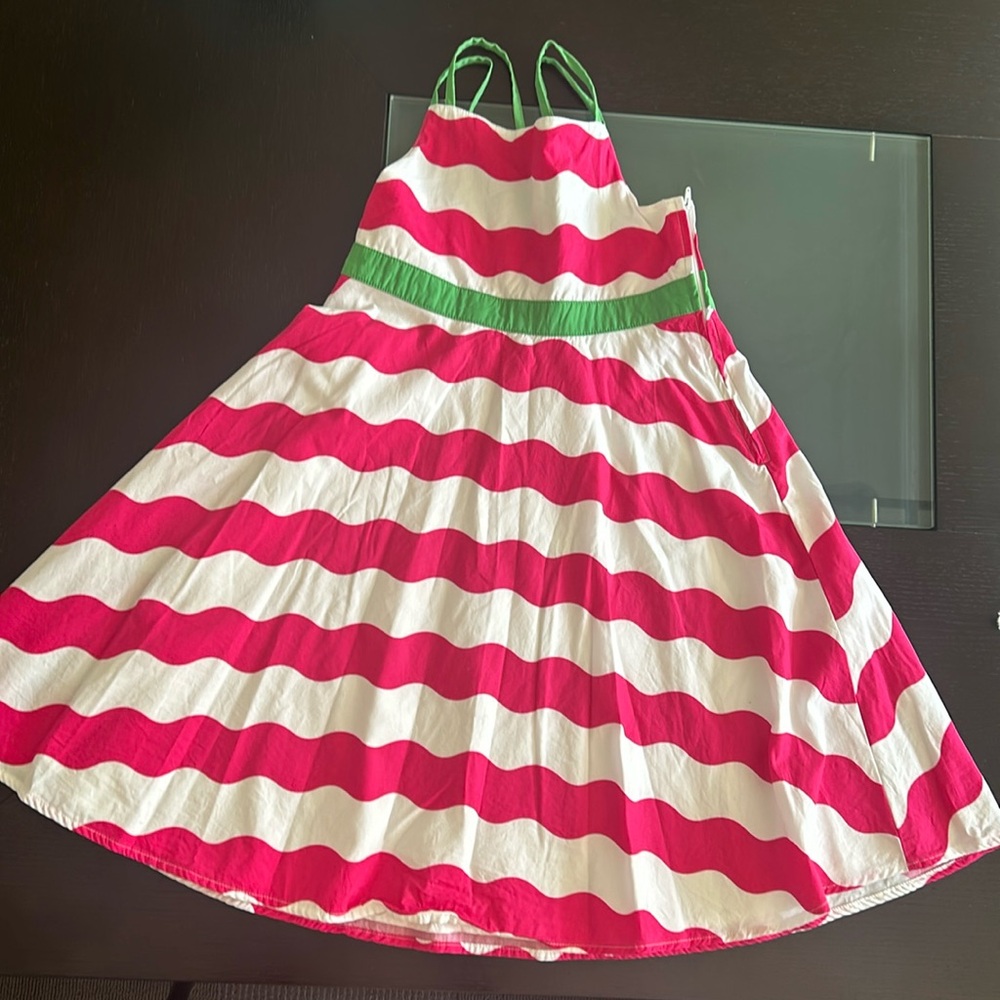 Gymboree Pink chevron dress - size 9 years